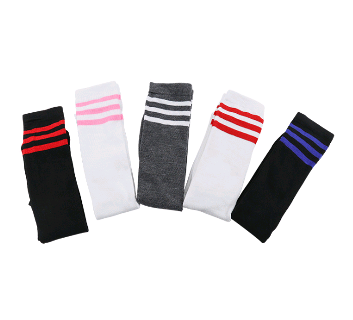 Ladies' Socks Spring and Autumn Stripes Three Bars College Wind Socks - Minihomy