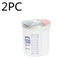 Healthy Containers Cereal Grain Dry Food Storage Tank Transparent Cover Plastic Case - Minihomy