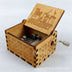 Antique Carved Wooden Hand Crank Music Box - Minihomy