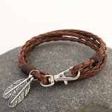 Jewelry Leather Charm Friendship Bracelets & Bangles - Minihomy