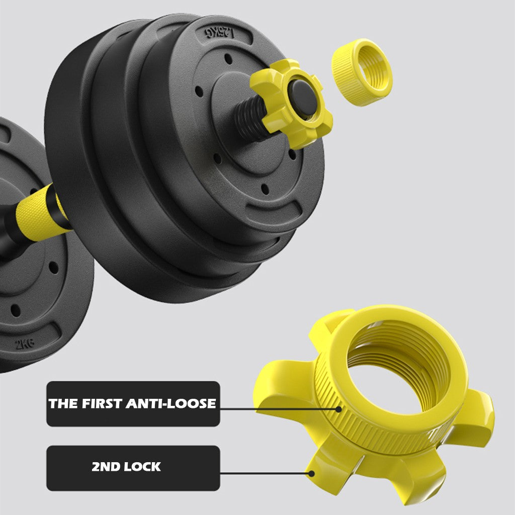 Adjustable Dumbbells Set With Connecting Rod 20KG - Minihomy