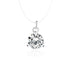 Multi-claw Diamond Zircon Pendant Necklace - Minihomy