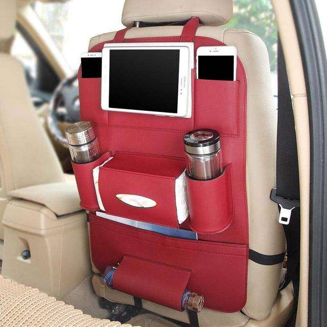 HQ Leather Car Seat Organizers - Minihomy