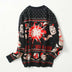 Christmas Sweater Couple - Loose Jacquard Sweater - Minihomy