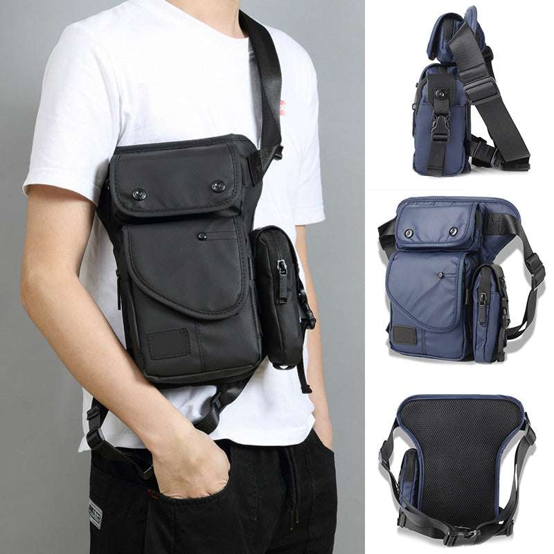 Men Waist Leg Bag Thigh Pack Waterproof Multifunction Casual For Outdoors Travel Men Fanny Pack Male Bag - Minihomy