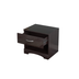 Modern High-gloss Bedside Table Storage Cabinet With One Drawer - Minihomy