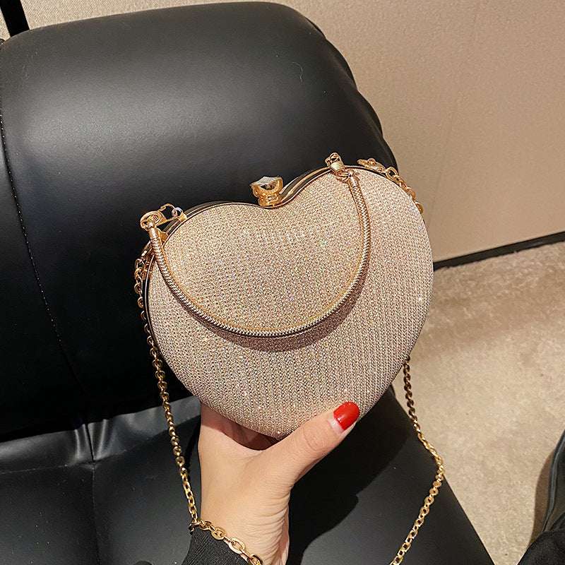 Chain Crossbody Explosion Handheld Peach Heart Bag - Minihomy