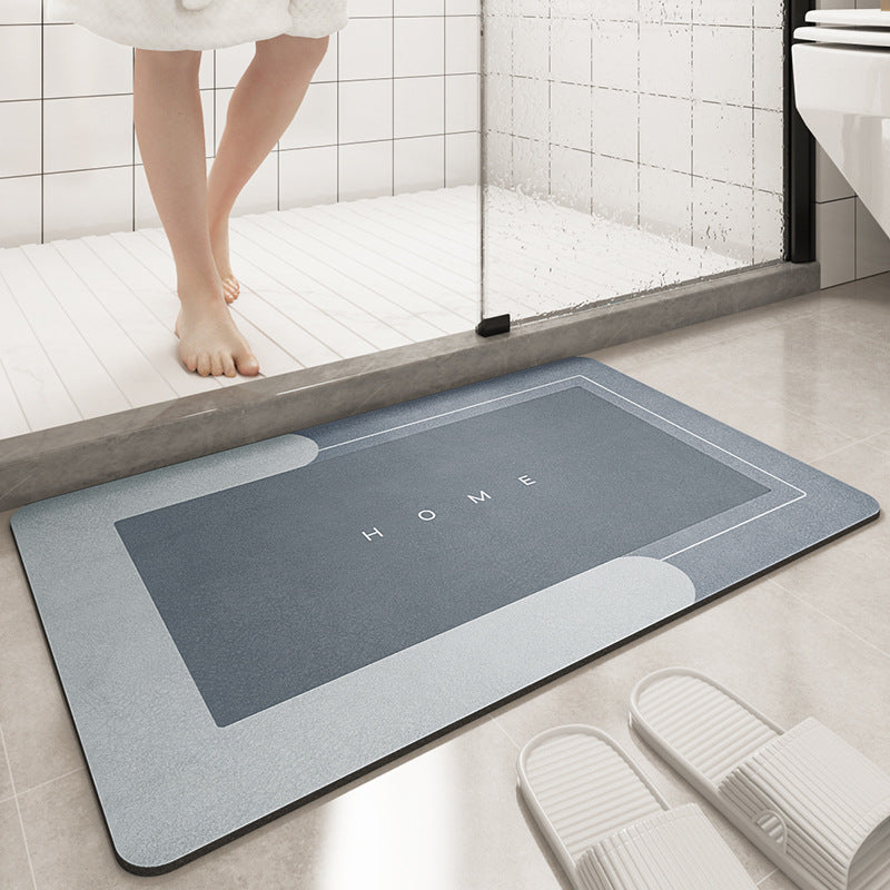 Cushion Bathroom Sliding Door Floor Foot Mat - Minihomy