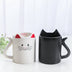 Three-dimensional Creative Hand-painted Cat Ceramic Mug