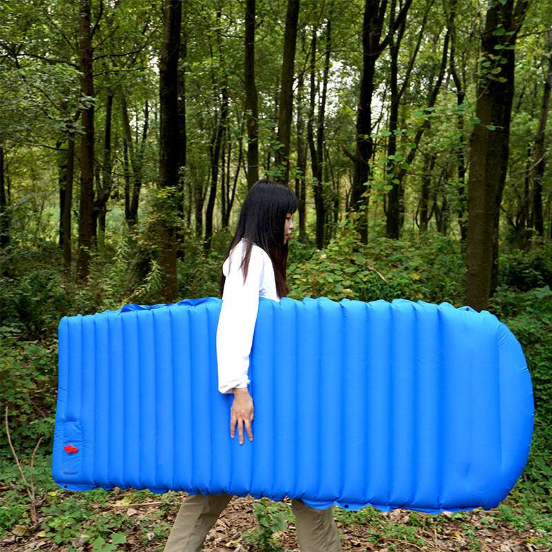 Double-sided Waterproof Nylon TPU Inflatable Sleeping Pad With Pillow - Minihomy