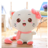 Cute Big Face Smiling Cat Stuffed Plush pillow Toys Soft Animal Smile Cat Dolls - Minihomy