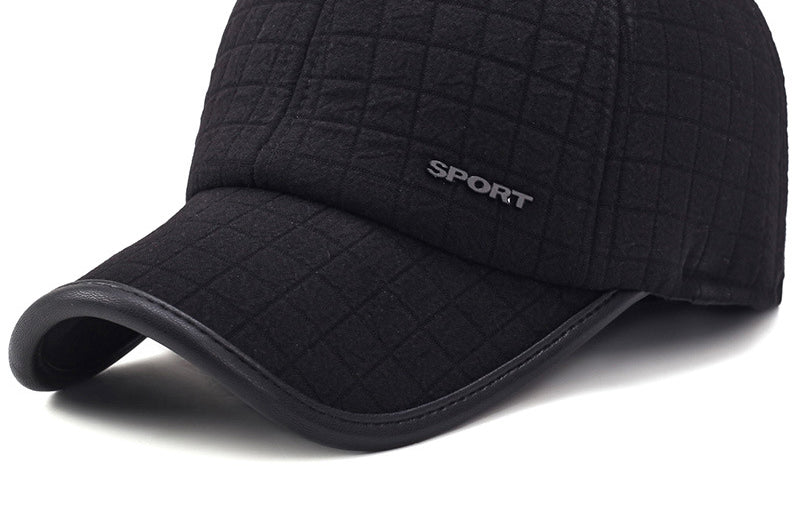 Men's Winter Ear Protection Thickened Warm Baseball Cap - Minihomy