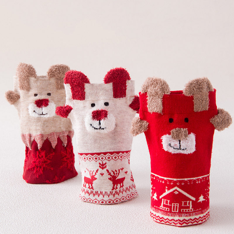 Cute Santa Claus Christmas Socks for Holiday Fun - Minihomy