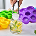 Kitchen Summer Home-Made Ice Cream 7-Hole Silicone Popsicle Multifunctional Ice Tray Mold - Minihomy