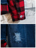 Autumn Men's Denim Jacket Patchwork Chaqueta Hombre Female Hooded Streetwear - Minihomy