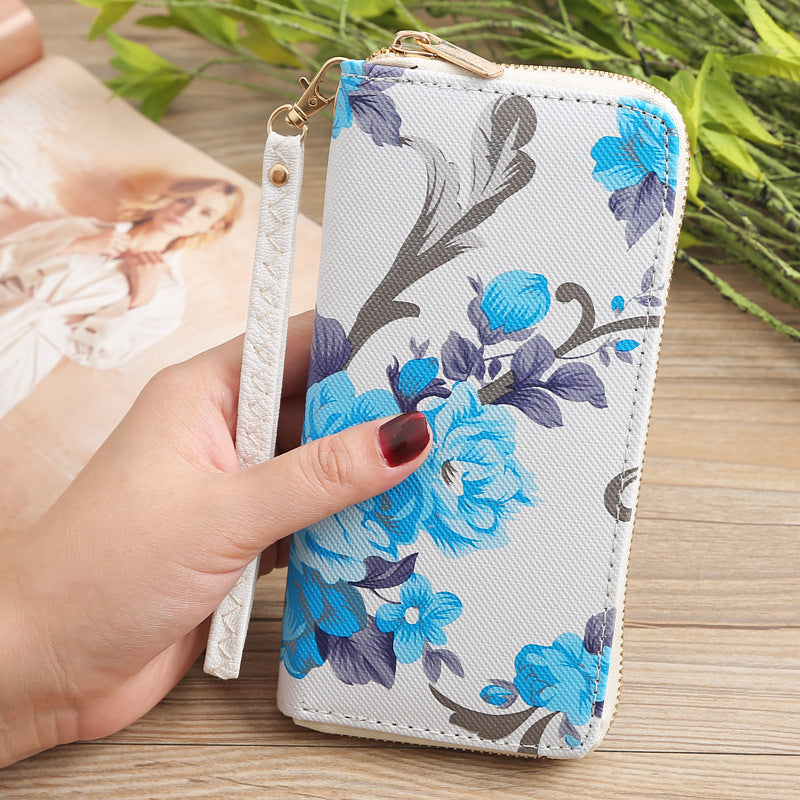 Ladies Printed Long Wallet Clutch - Minihomy