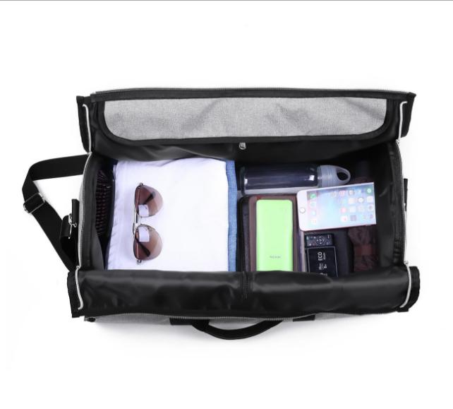 Travel Bag Brand Men 2 In 1 Garment Bag High-capacity Multi-function Foldable Nylon Duffle Suit Busines Trip Shoulder Bag