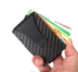 Carbon fiber RFID anti-magnetic card package aluminum bank card credit card business card holder wallet European and American metal wallet - Minihomy