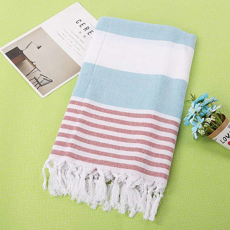 Cotton striped beach towel - Minihomy