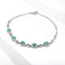 Natural Emerald Bracelet Female S925 Silver Set Gem Jewelry - Minihomy