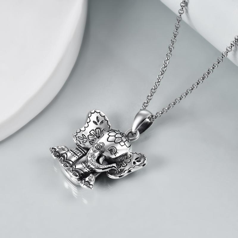 Sterling Silver Elephant Pendant Necklaces Lucky African Animal for Women Men Boy Girl