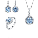 Blue Topaz jewelry set - Minihomy