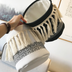 Tassel canvas storage bucket