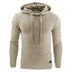 Men's Jacquard Sweater Long-sleeved Hoodie Warm Color Hooded Sweatshirt - Minihomy