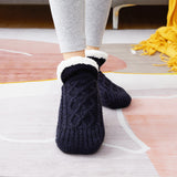 Winter Woolen Socks Women Thicken Warm Home Bedroom Socks Slippers Men Non-slip Foot Warmer Snow Socks