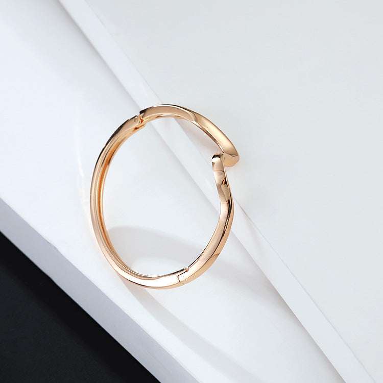 Minimalist glossy gold-plated lightning bracelet - Minihomy