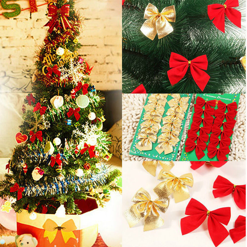 Christmas Tree Ornaments Christmas Decoration Bow - Minihomy