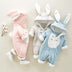 Cotton padded cotton baby romper thickened hooded clothes - Minihomy