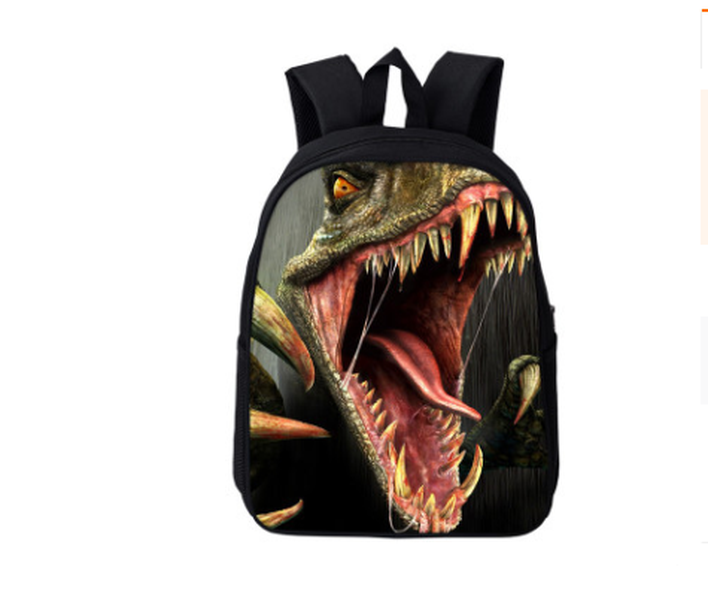 Jurassic dinosaur  backpack primary and secondary school students wear-resistant burden reduction bag 3D printing a generation of factory direct sales - Minihomy