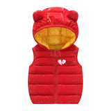 Children Warm Down Vest Autumn Baby Boys Girls Sleeveless Waistcoat - Minihomy