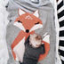 Three-dimensional Ear Children's Wool Knitted Fox Blanket