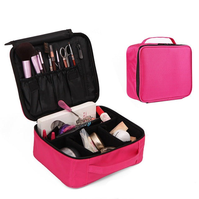 Women's Articles Beauty Portable Professional Cosmetics Makeup Organizer Case