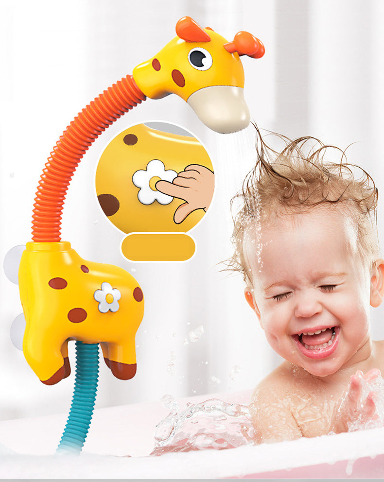 Children Bath Toy Electric Cartoon Giraffe Shower Baby Spray Bathtub Toys Educational Play Game Beach Toys - Minihomy