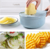 Mandoline Slicer Vegetable Slicer Potato Peeler Carrot Onion Grater With Strainer Vegetable Cutter 8 In 1 Kitchen Accessories - Minihomy