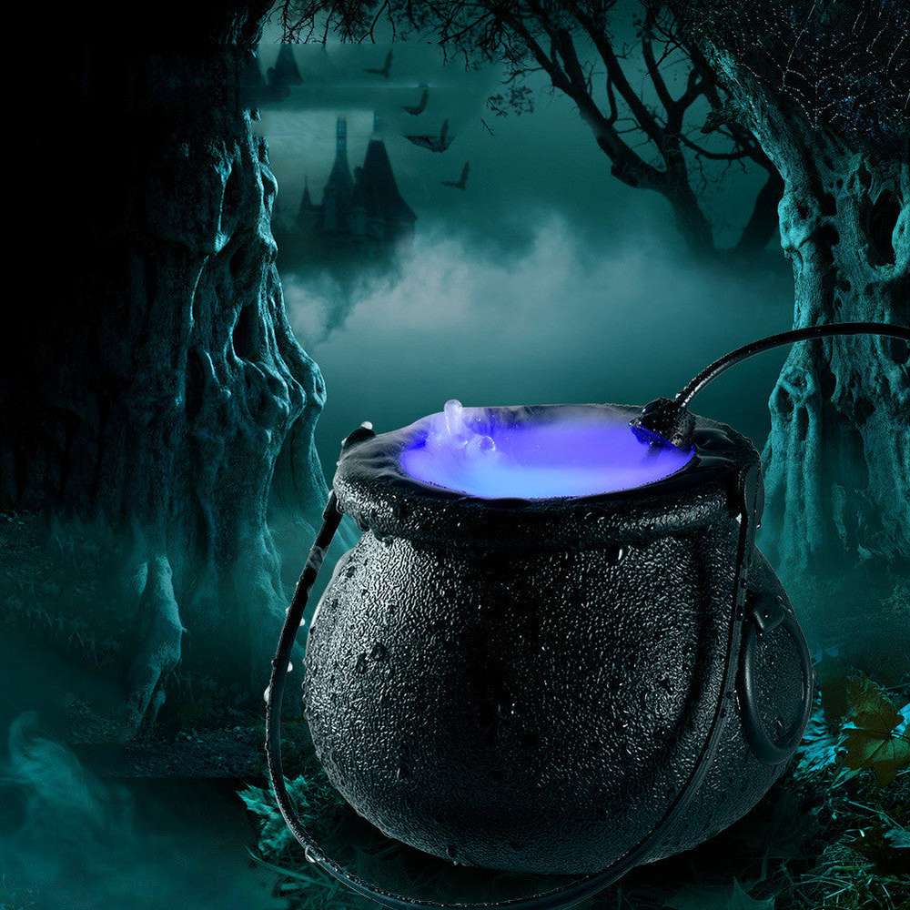 Halloween Mist Maker Indoor Fountain Horror Atmosphere Air Humidifier Holiday Decor - Minihomy