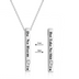 Sterling Silver Vertical Bar Stethoscope Necklace