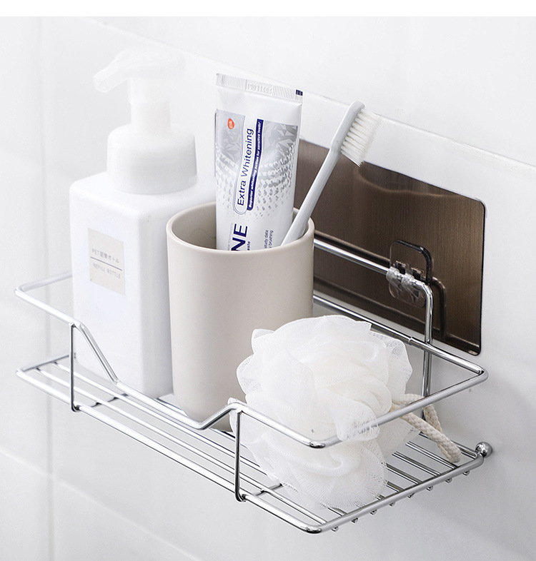 Wall-Mounted Racks, Kitchen, Bathroom And Toilet Toiletries, Seamless Racks, Viscose Wall-Mounted Kitchen Adjustable