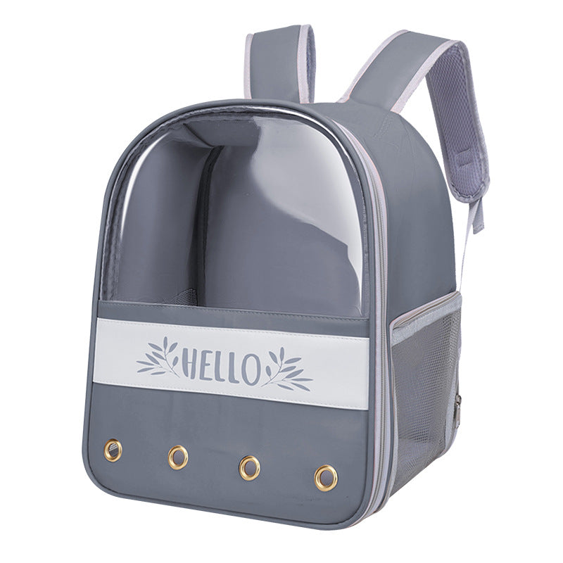 Colorblock English Macaron Backpack For Pets - Minihomy