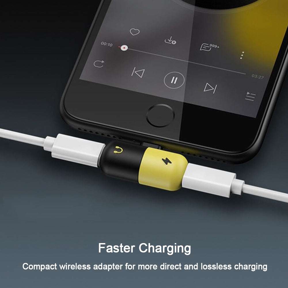 Headphone Adapter 8X Three-in-One Converter Line Charging Listening Songs Eating Chicken Splitter Capsules - Minihomy