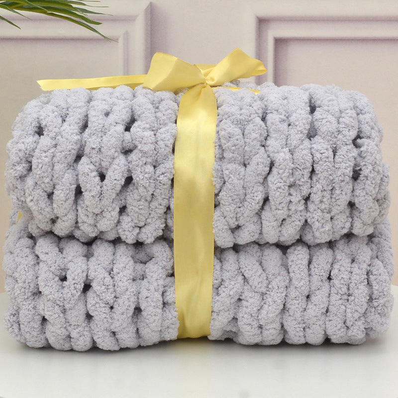 Handmade Thick Wool Woven Blanket Sofa - Minihomy