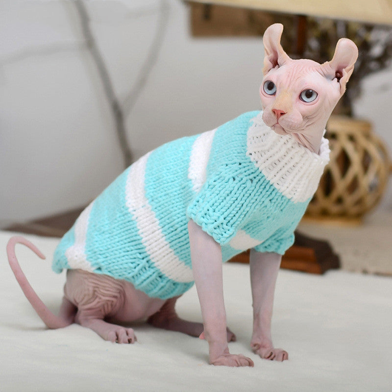 Hairless Cat Warm Sweater Pet Cat Clothes - Minihomy