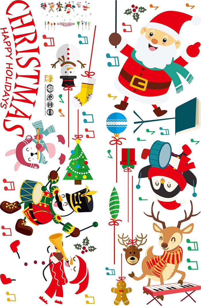 Creative Christmas Concert Decoration Wall Sticker - Minihomy