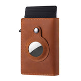 Leather Protective Case Card Holder Aluminum Alloy Crazy Horse - Minihomy