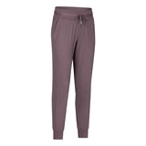 High-waist Yoga Women's Quick-drying Elasticated Slim Slimming Track Pants - Minihomy