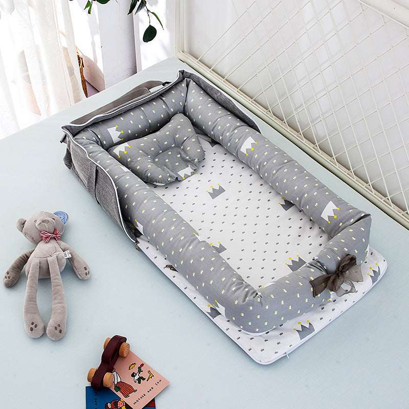 Cotton Portable Foldable Baby Bed - Breathable & Flexible - Multi-functional - Minihomy