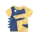 Children's Boys Cotton T-shirt Men's Treasure In Children's Short Sleeves - Minihomy